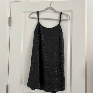 Nightcap Clothing black sequin mini dress size S